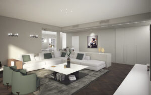 3D render visualizzazioni grafiche arredo soluzioni d'arredo rendering showroom Milano Genova Torino