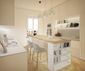 Render 3D style restyle immagini fotorealistiche visualizzazioni di interni agenzie