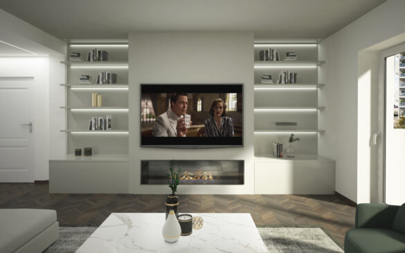 3D render visualizzazioni grafiche arredo soluzioni d'arredo rendering showroom Milano Genova Torino